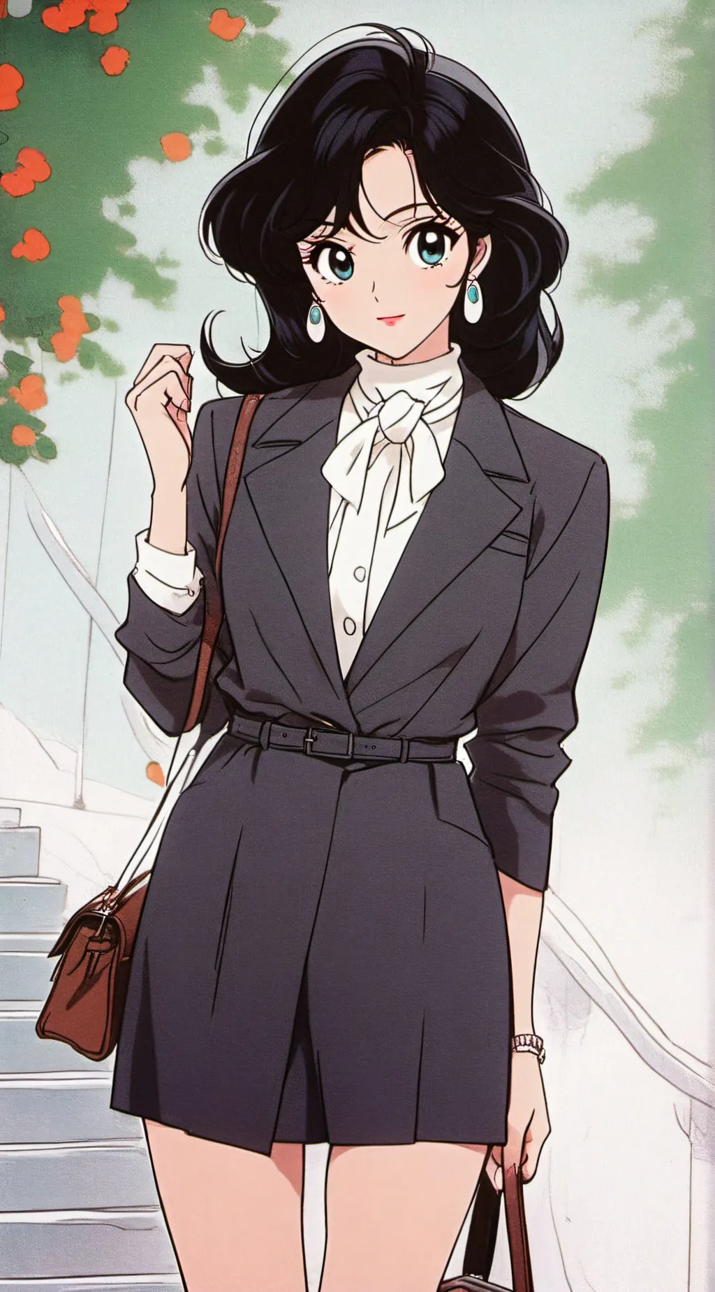 ai character: Violet Bloom background