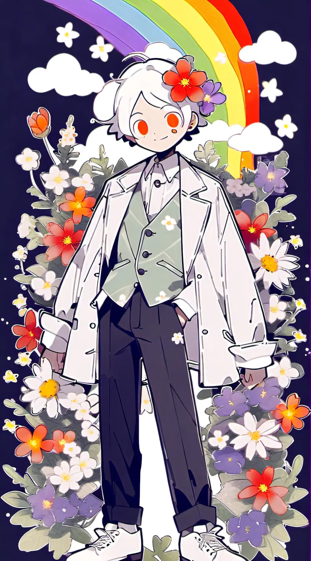 ai character: dandy! background
