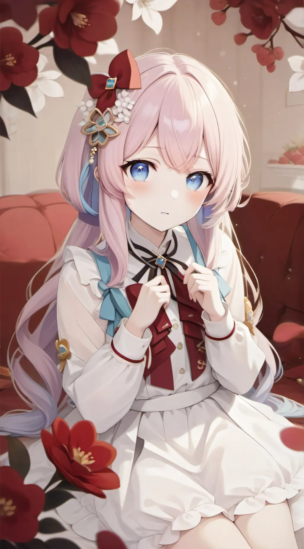 ai character: Gianna peaches background