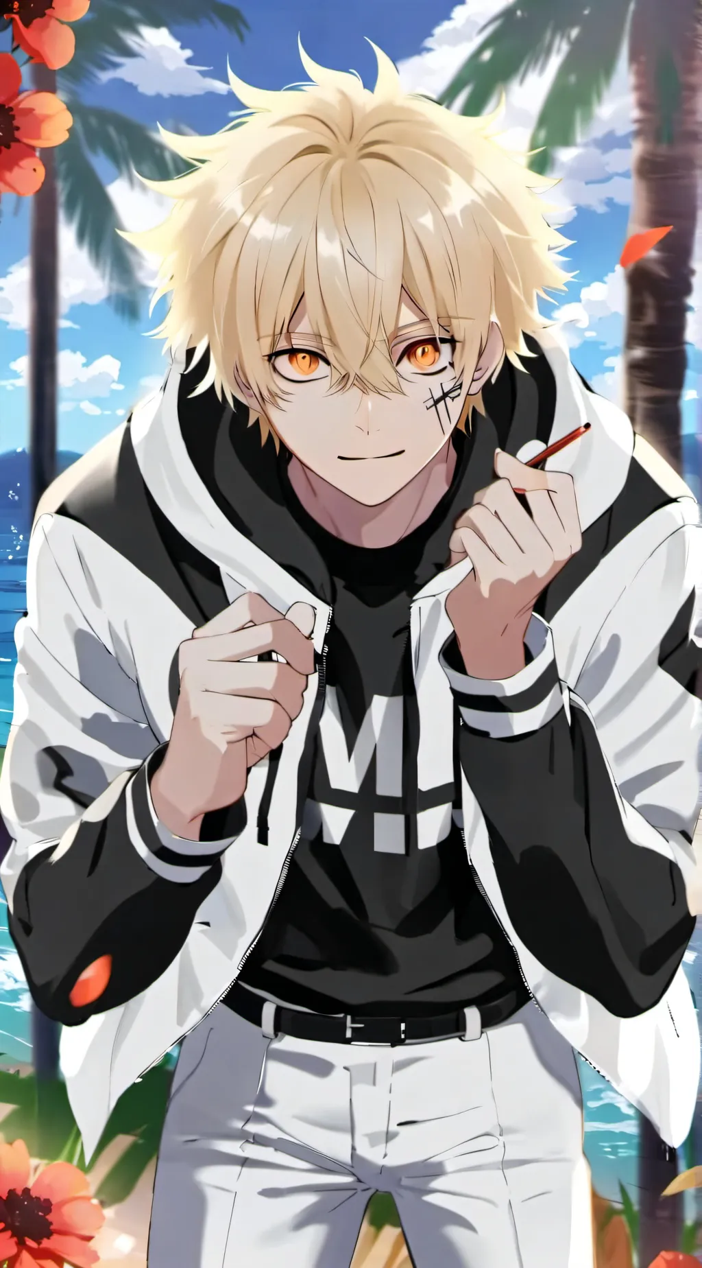 ai character: katsuki bakugo  background