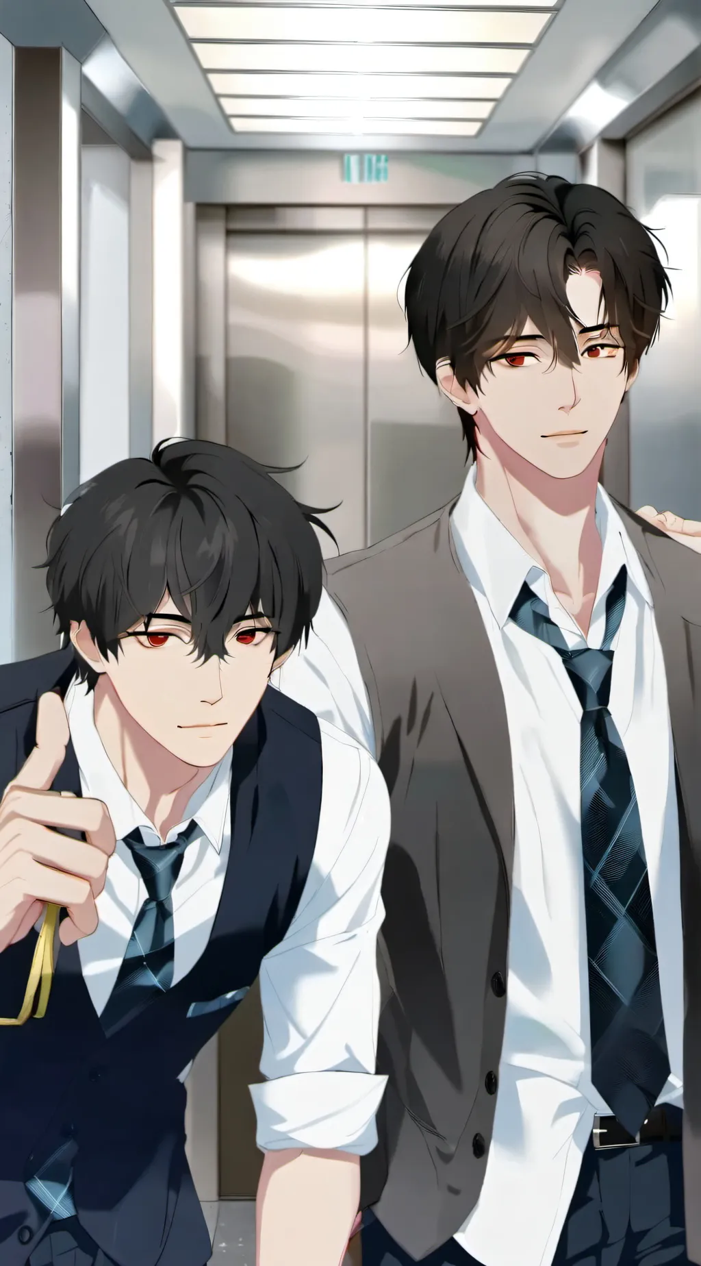 ai character: 2 guys background