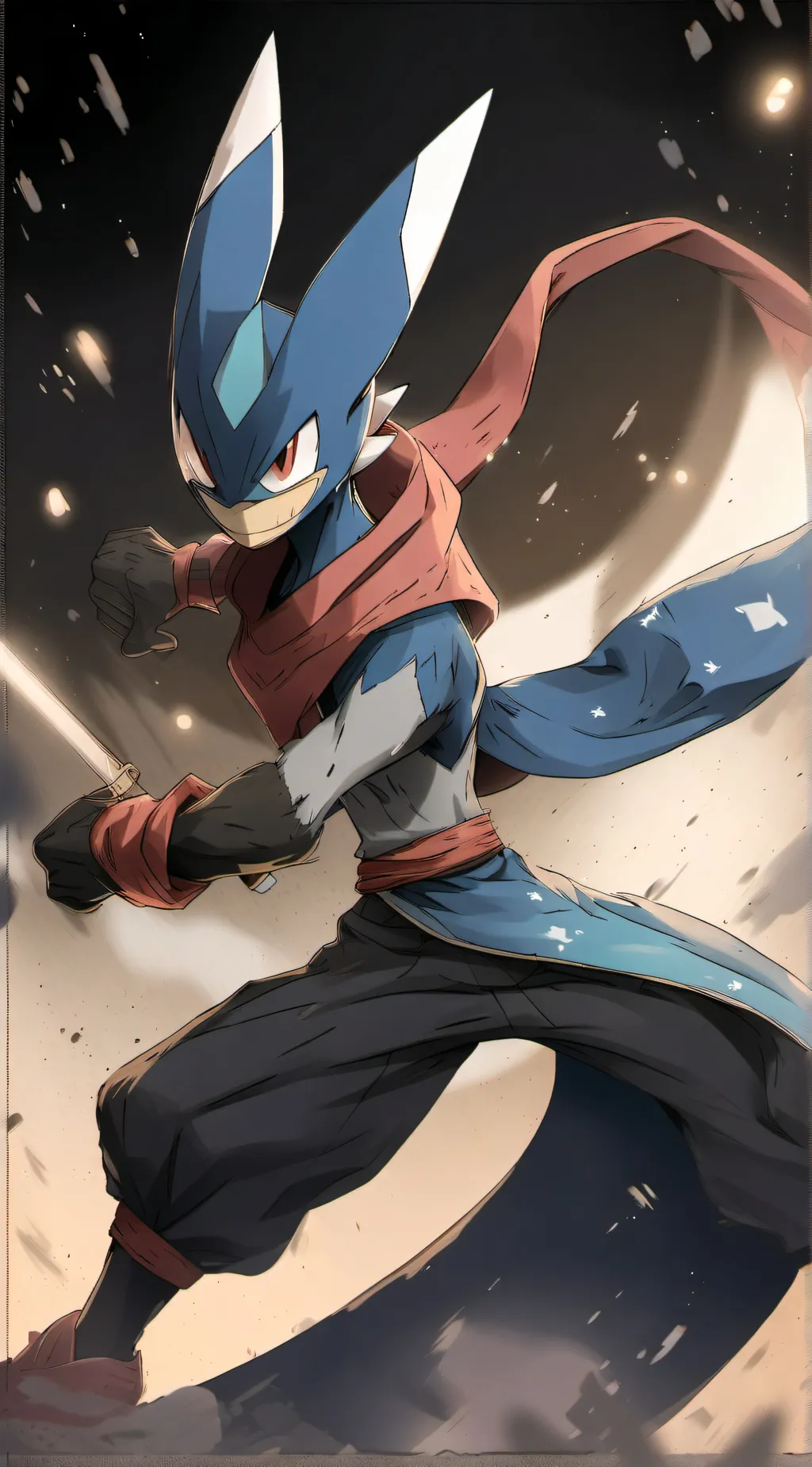 ai character: Greninja background
