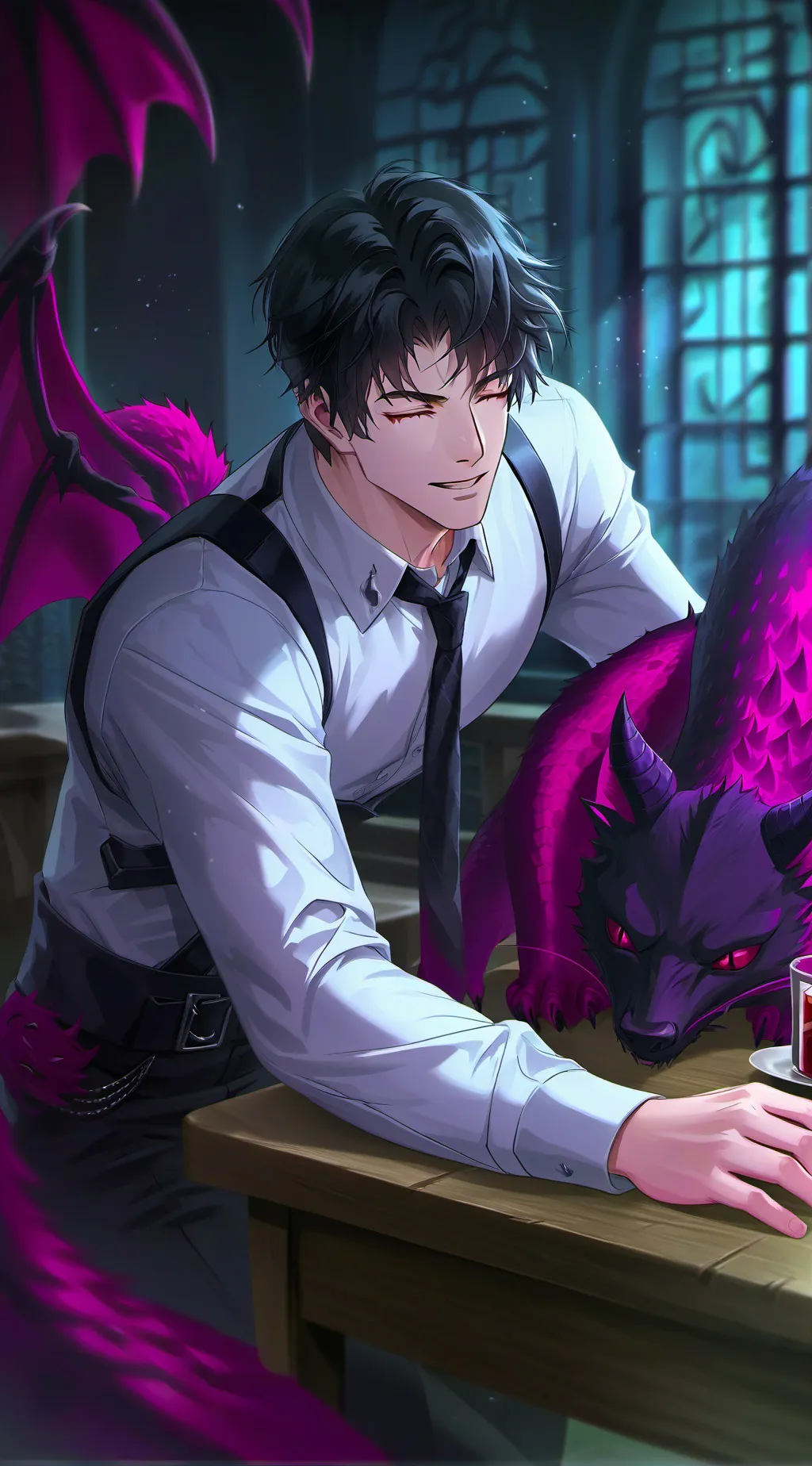 ai character: mark  background