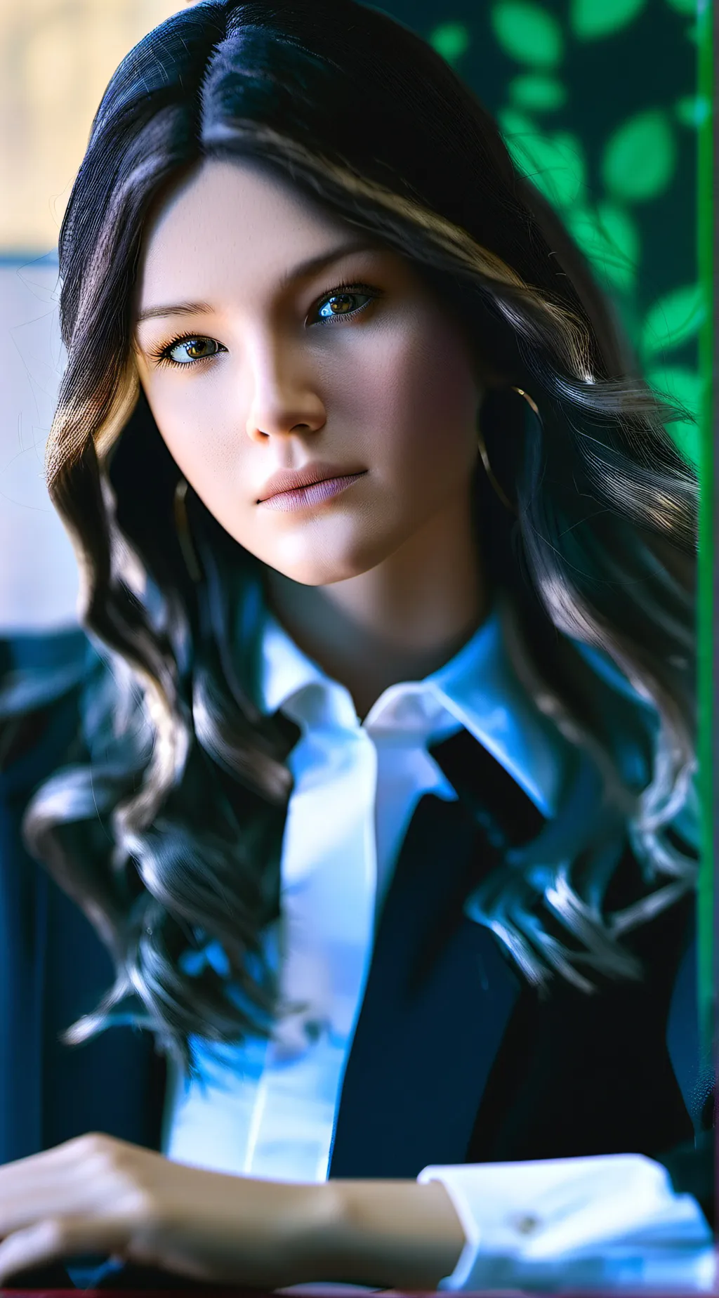 ai character: Aaza  background