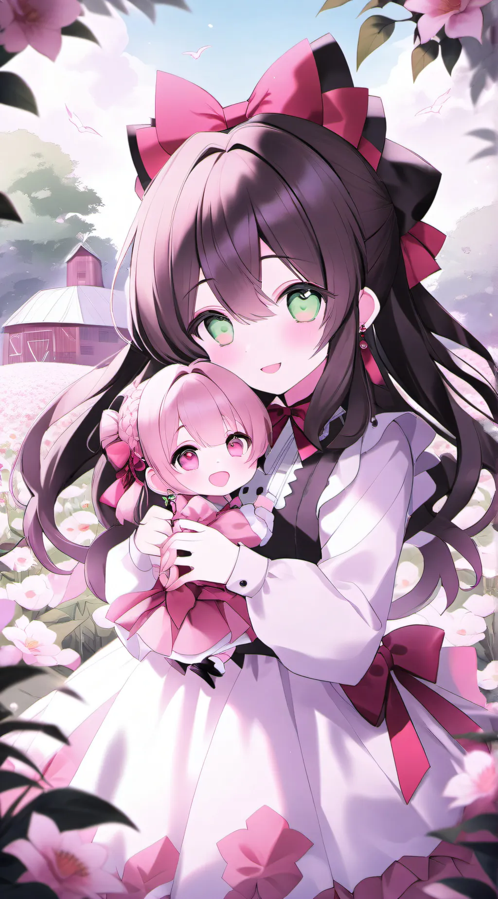 ai character: Beth and Poppy background