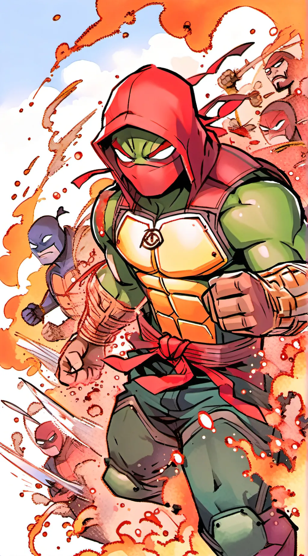 ai character: tmnt background