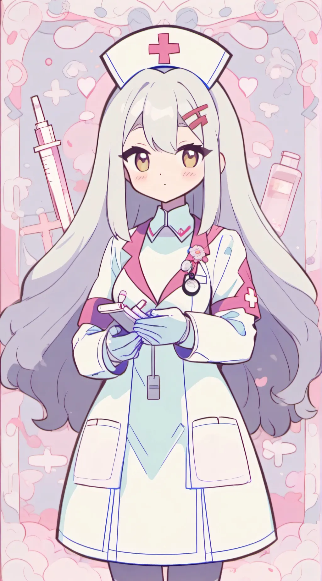 ai character: Miss needles background