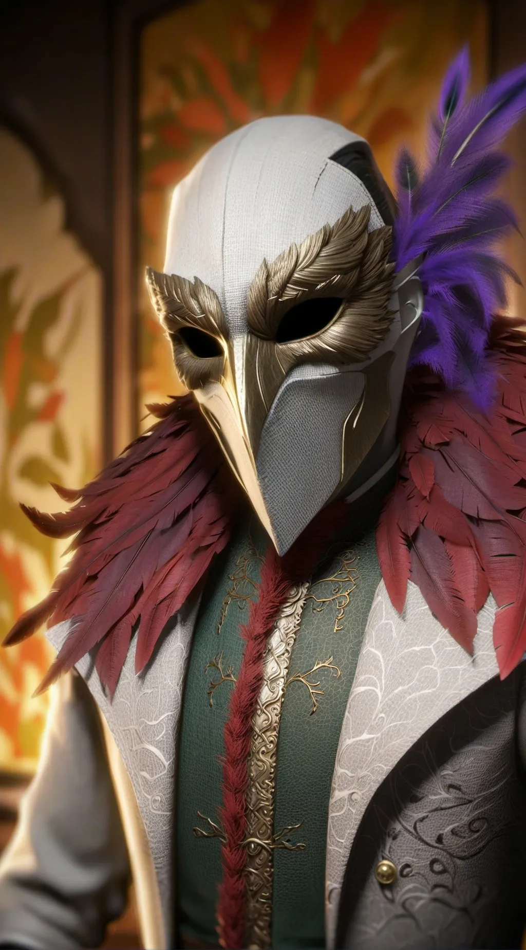 ai character: The Plauge Docter background