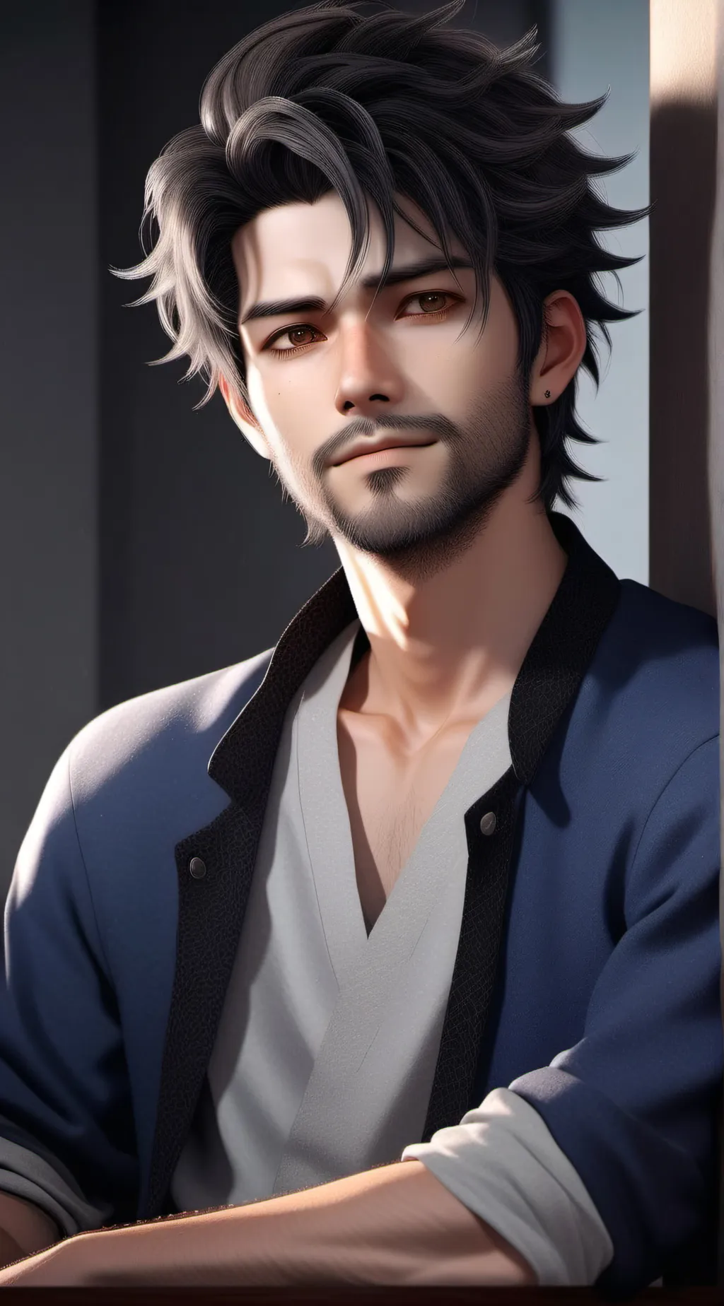 ai character: Churlish Night Owl background