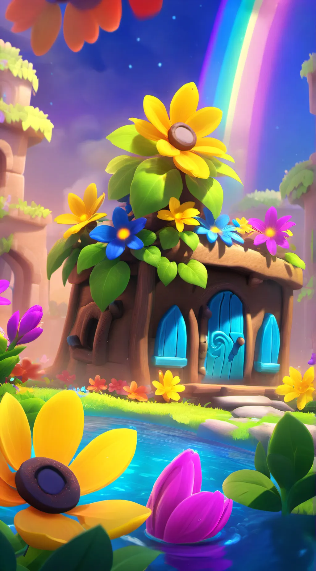 ai character: Baby Dandy's world background