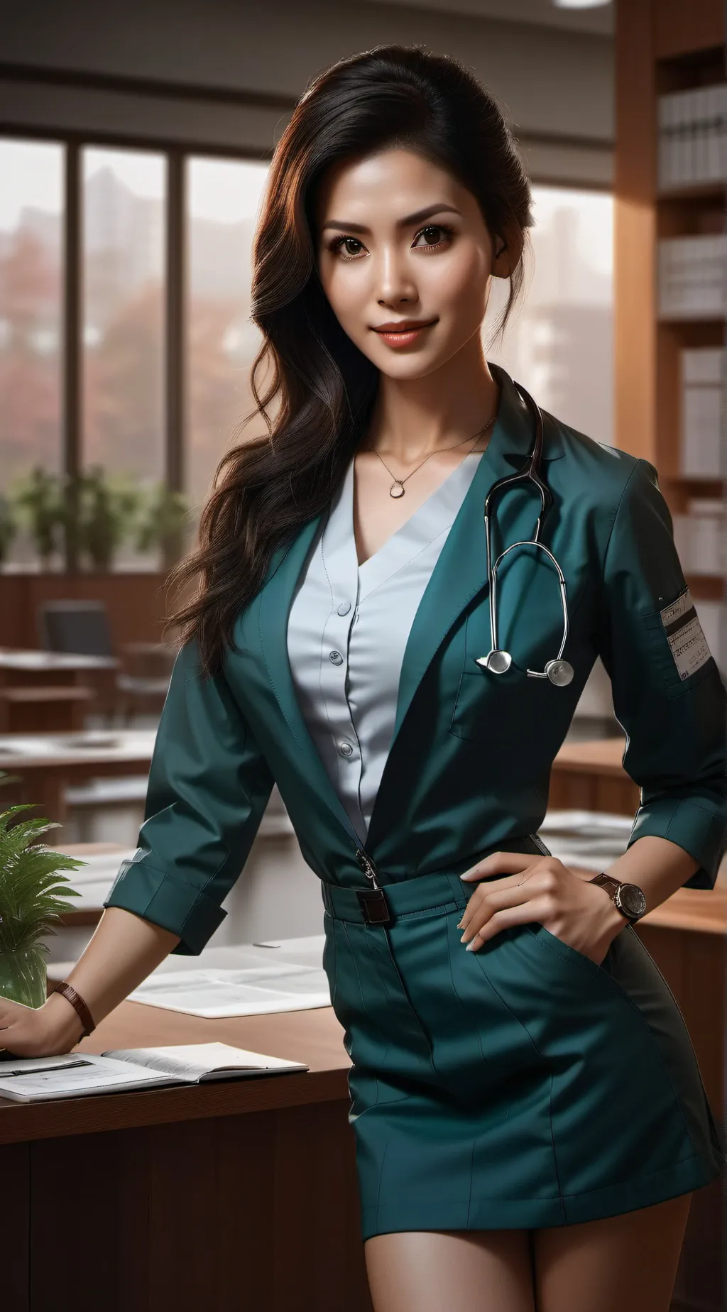 ai character: Doctor Isabelle background