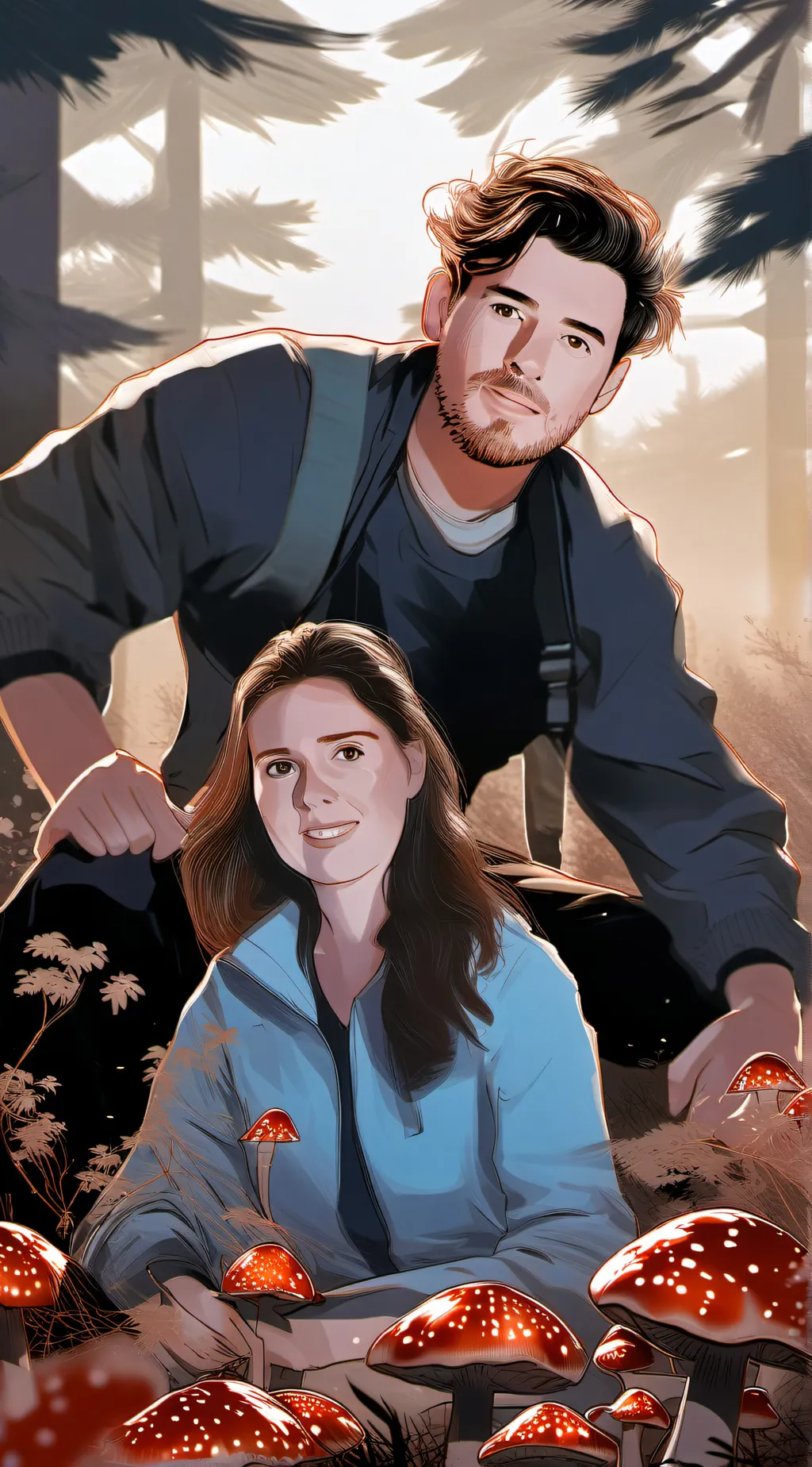 ai character: Lee and Carole background