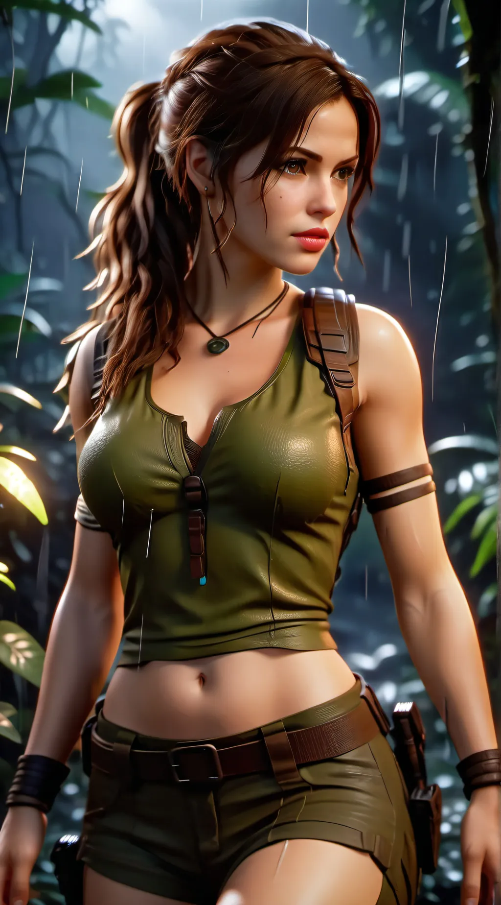 ai character: Lara Croft background