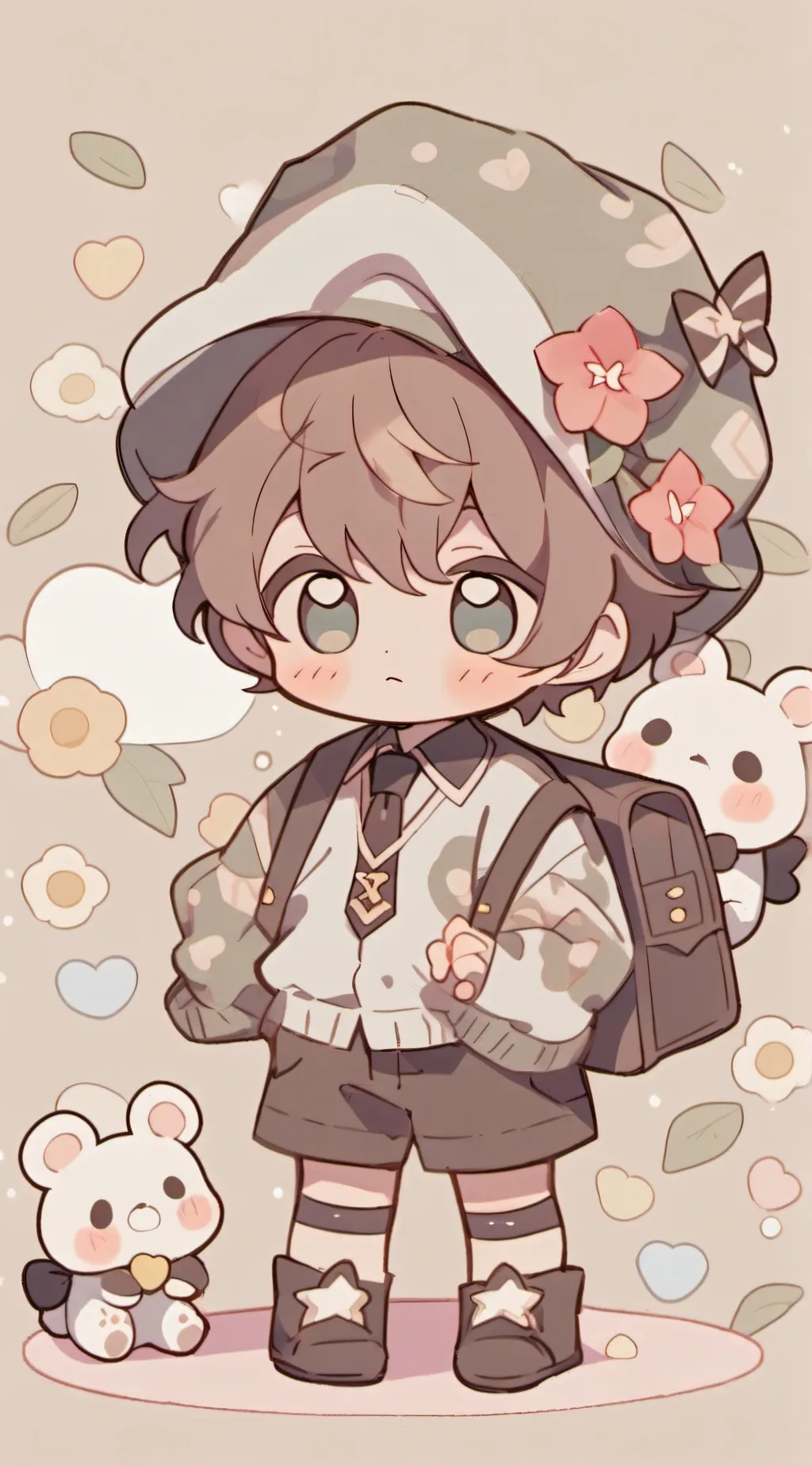 ai character: Baby dj background