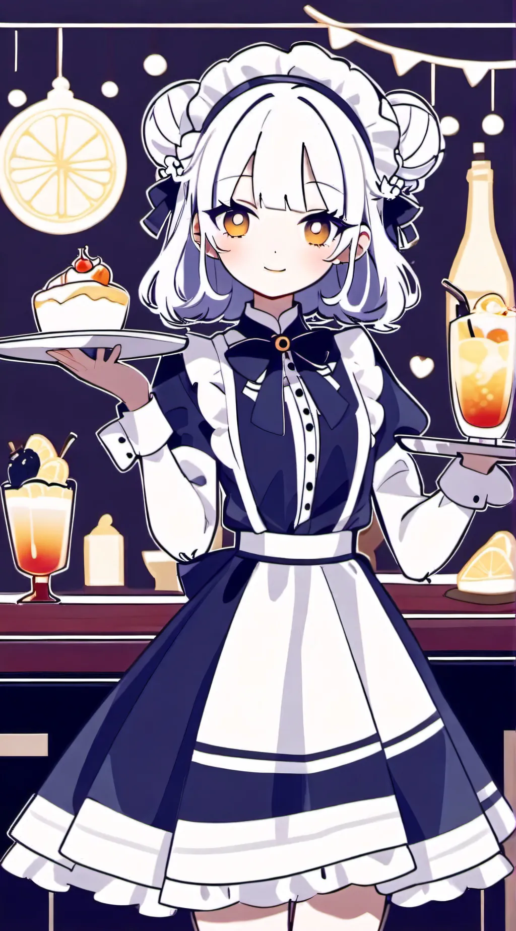 ai character: Your a waitress background