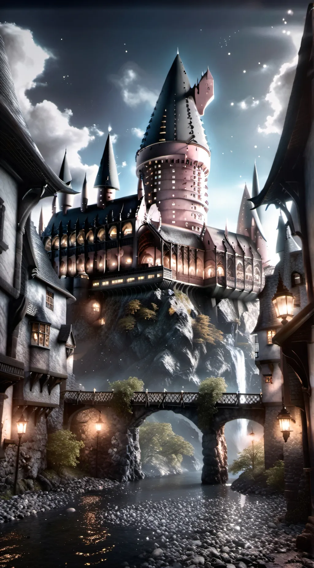 ai character: Hogwarts background