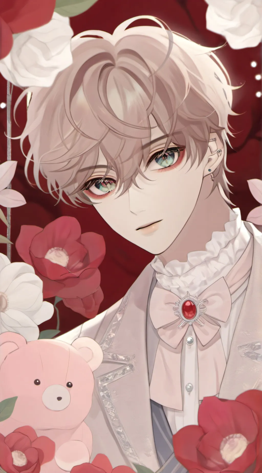 ai character: Asher ❤️💖 background