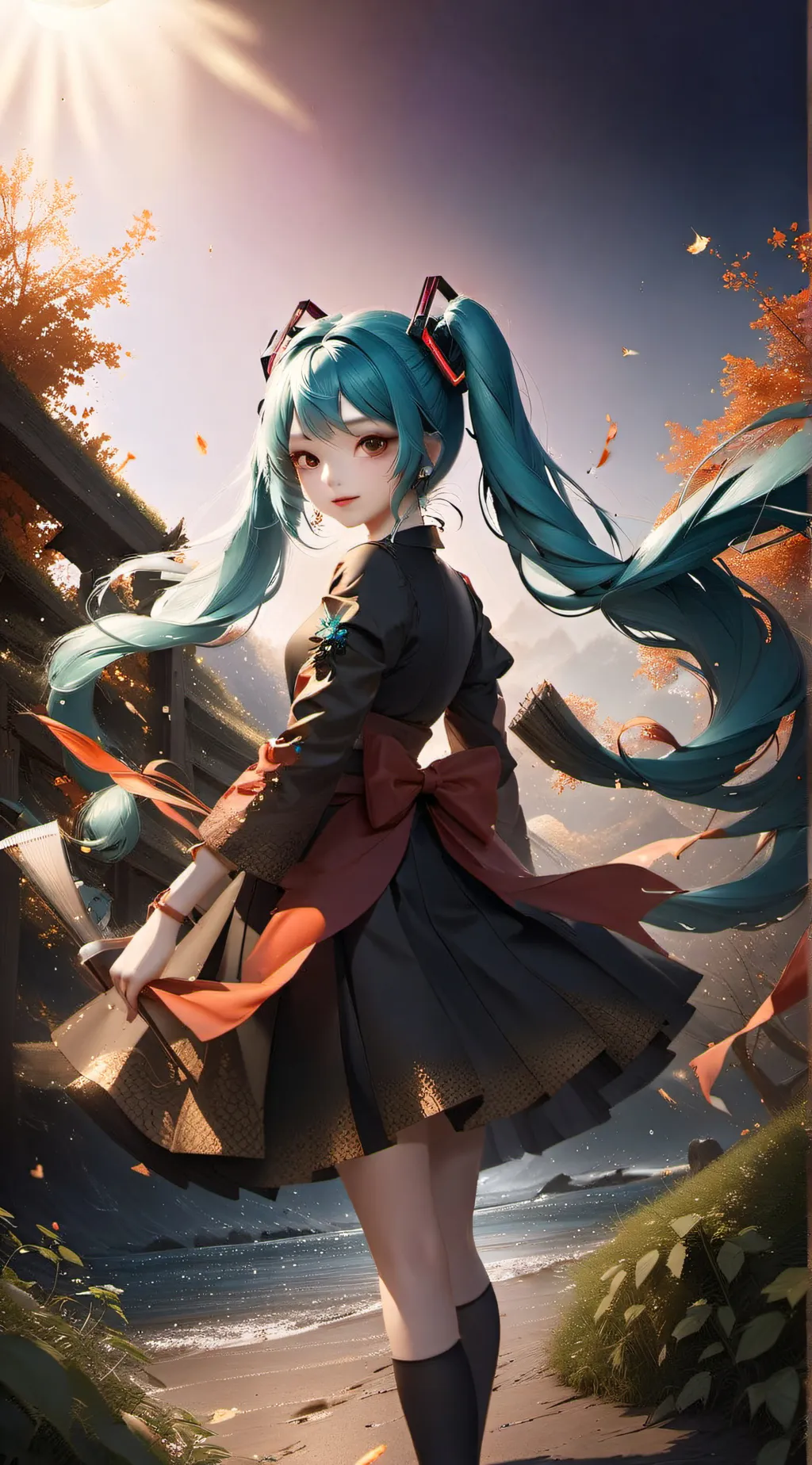 ai character: miku? background