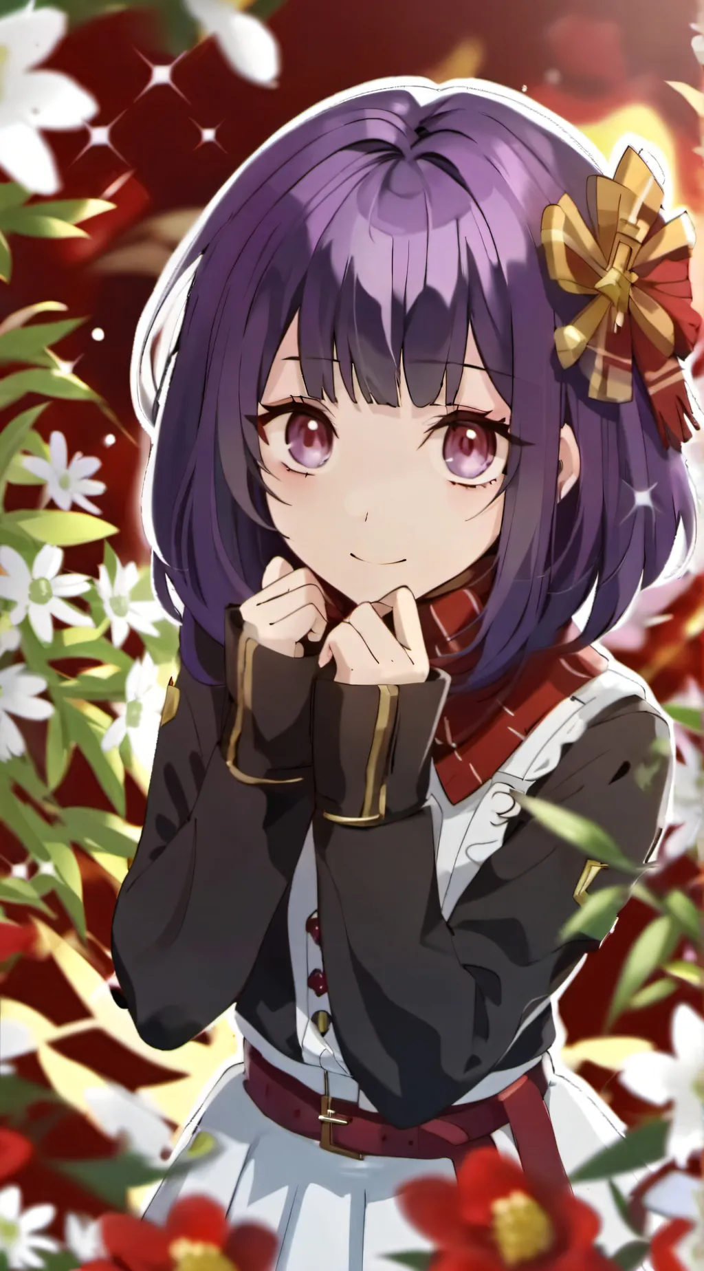 ai character: violet purple  background