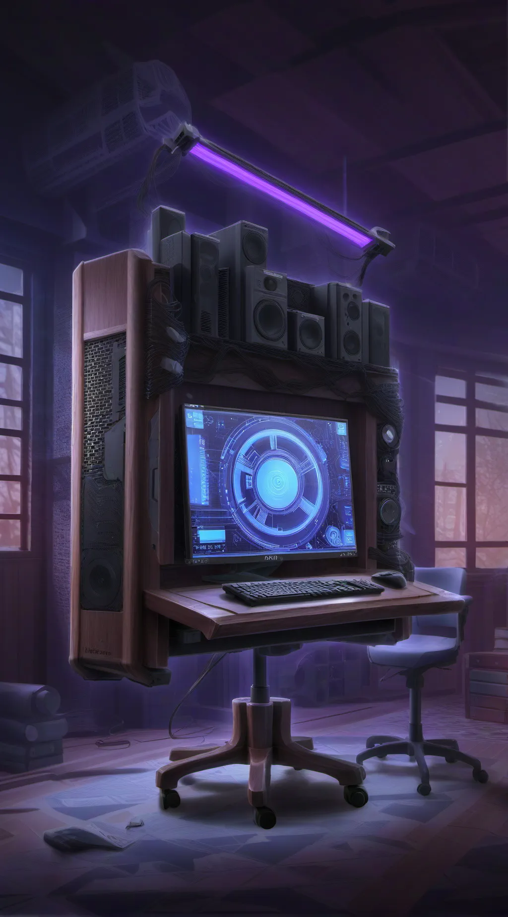 ai character: Coding Computer background