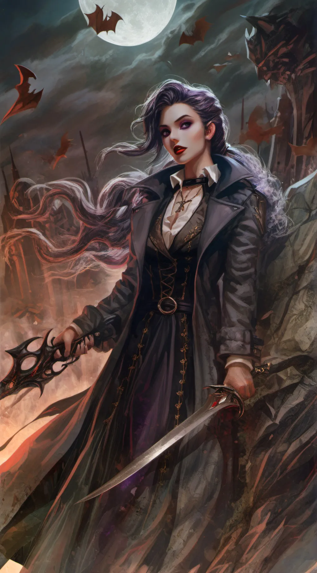 ai character: Elara Belmont  background