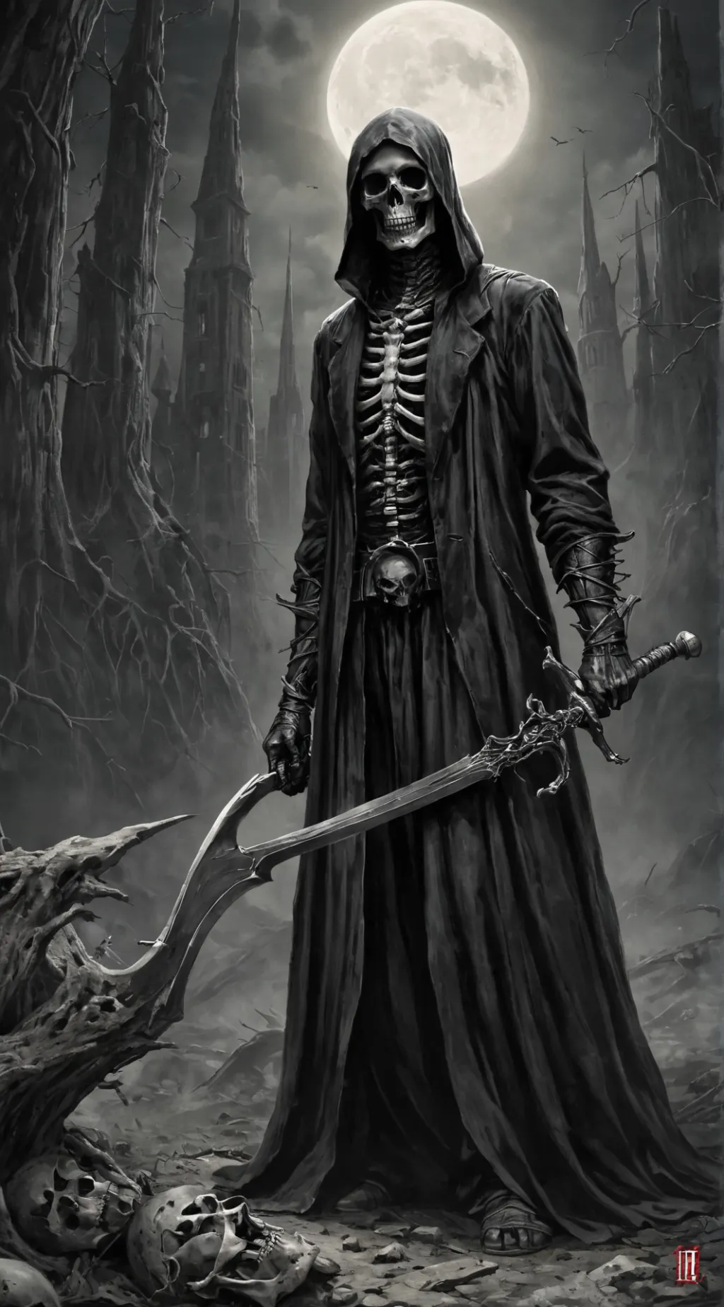 ai character: dead background