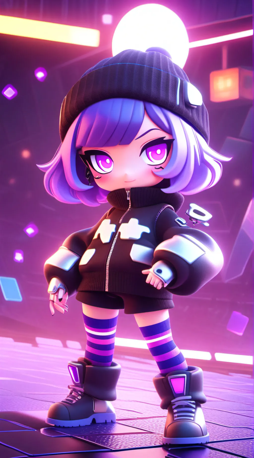 ai character: Uzi background