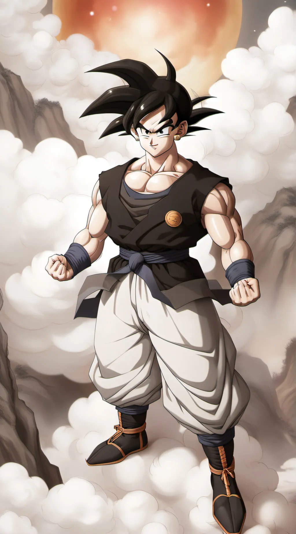 ai character: Goku  background