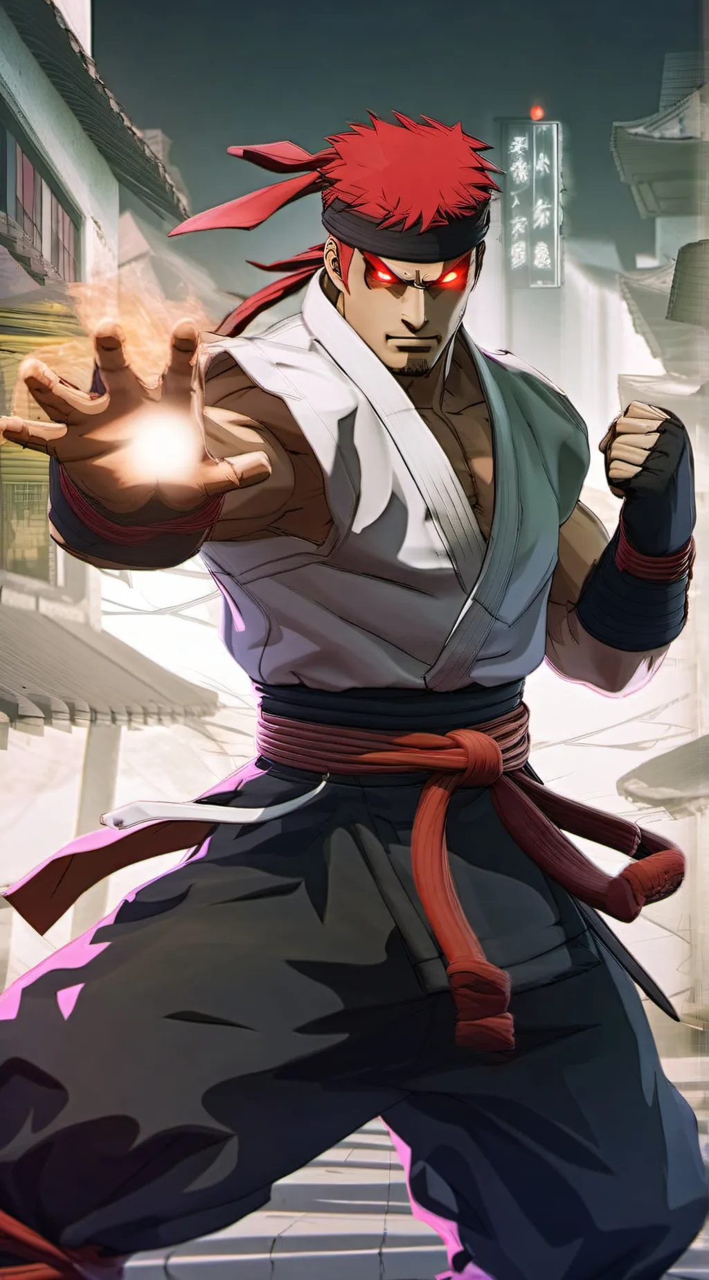 ai character: Evil Ryu background
