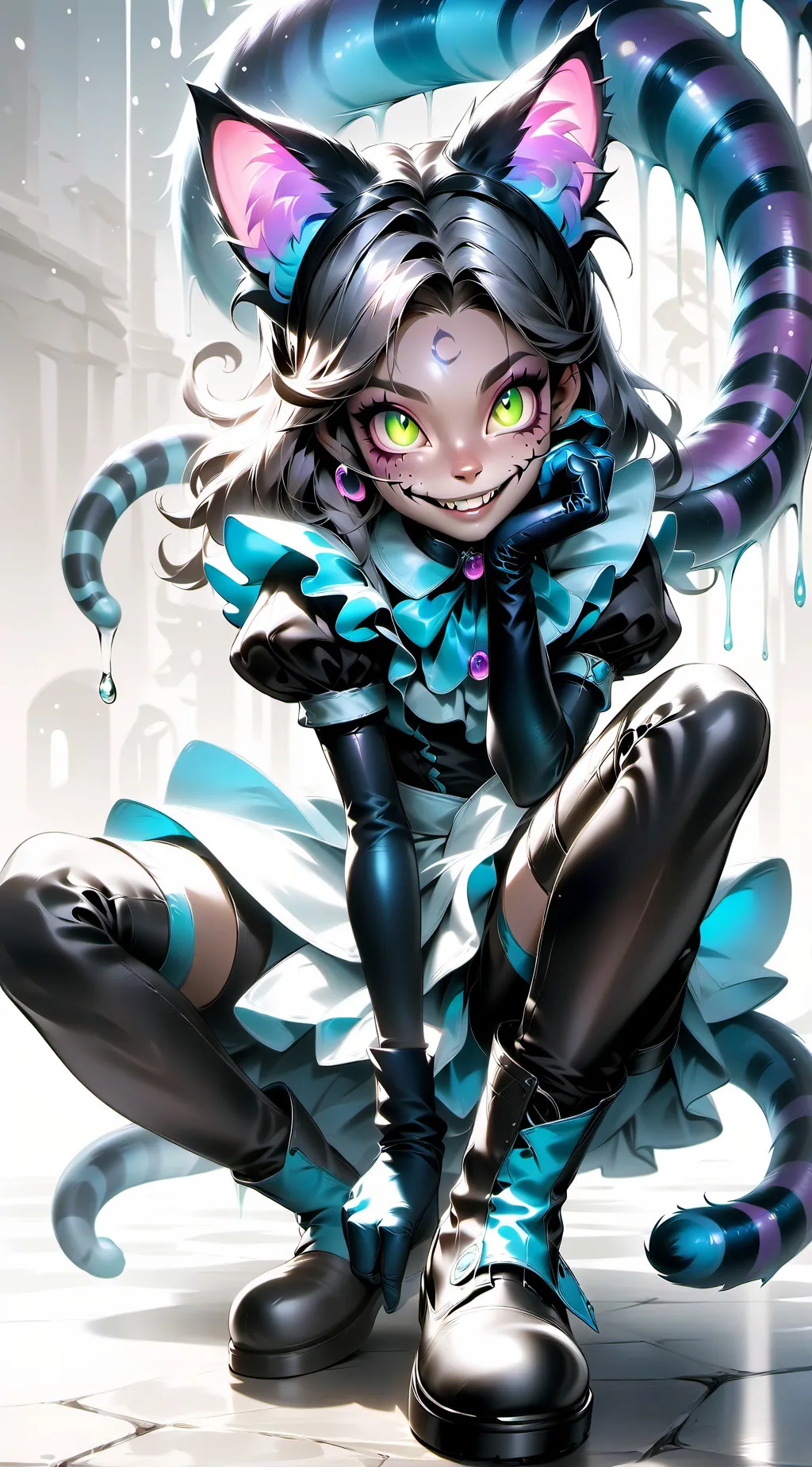 ai character: Celeste Cheshire background