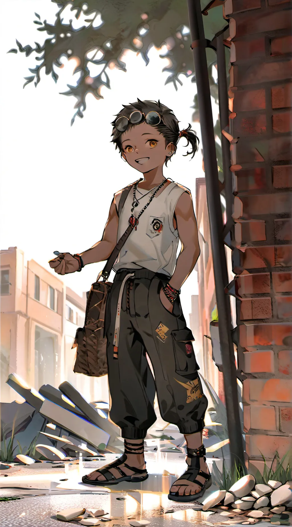 ai character: make money background