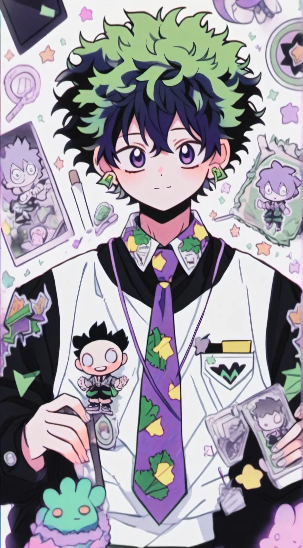 ai character: deku background