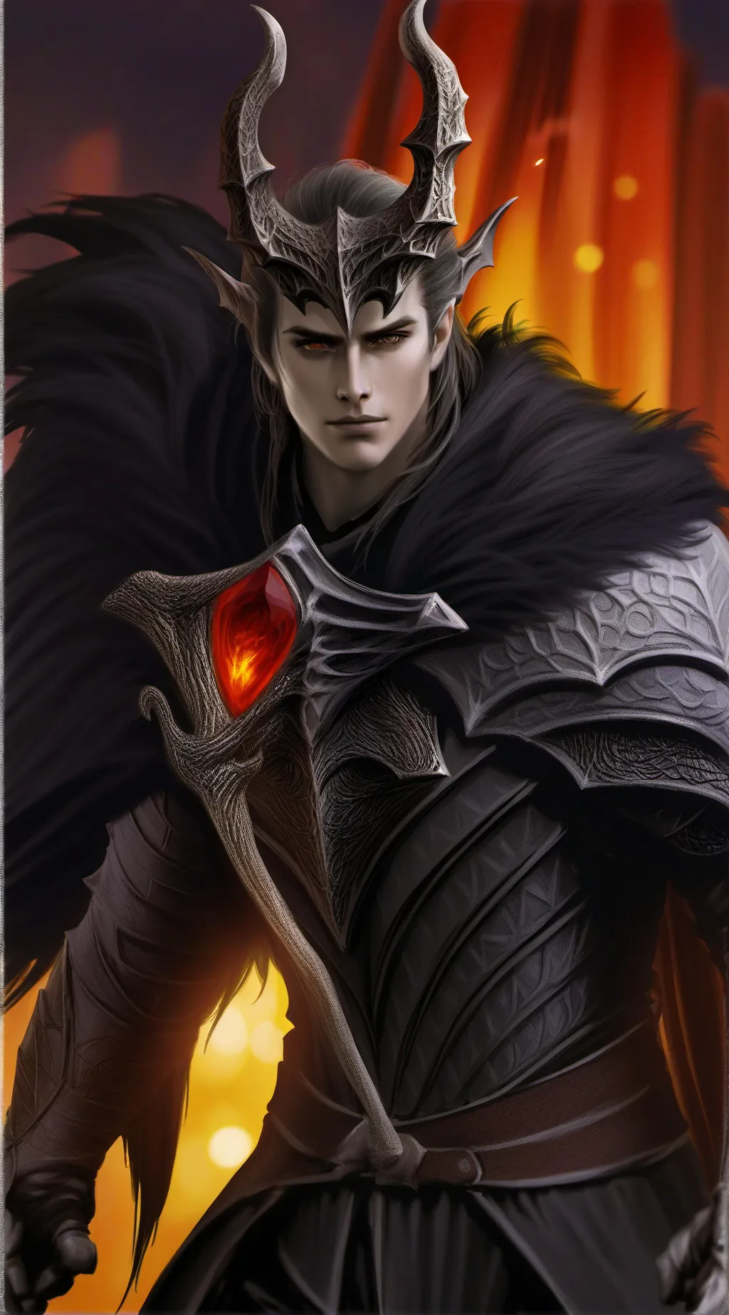 ai character: good demon background