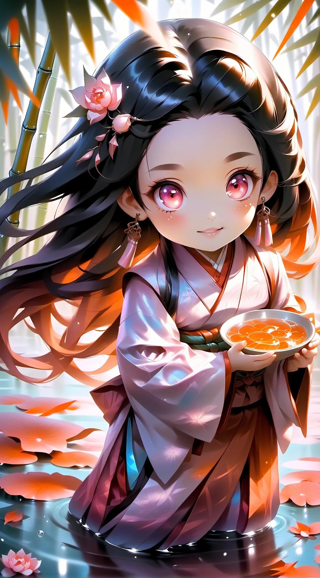 ai character: nezuko  background