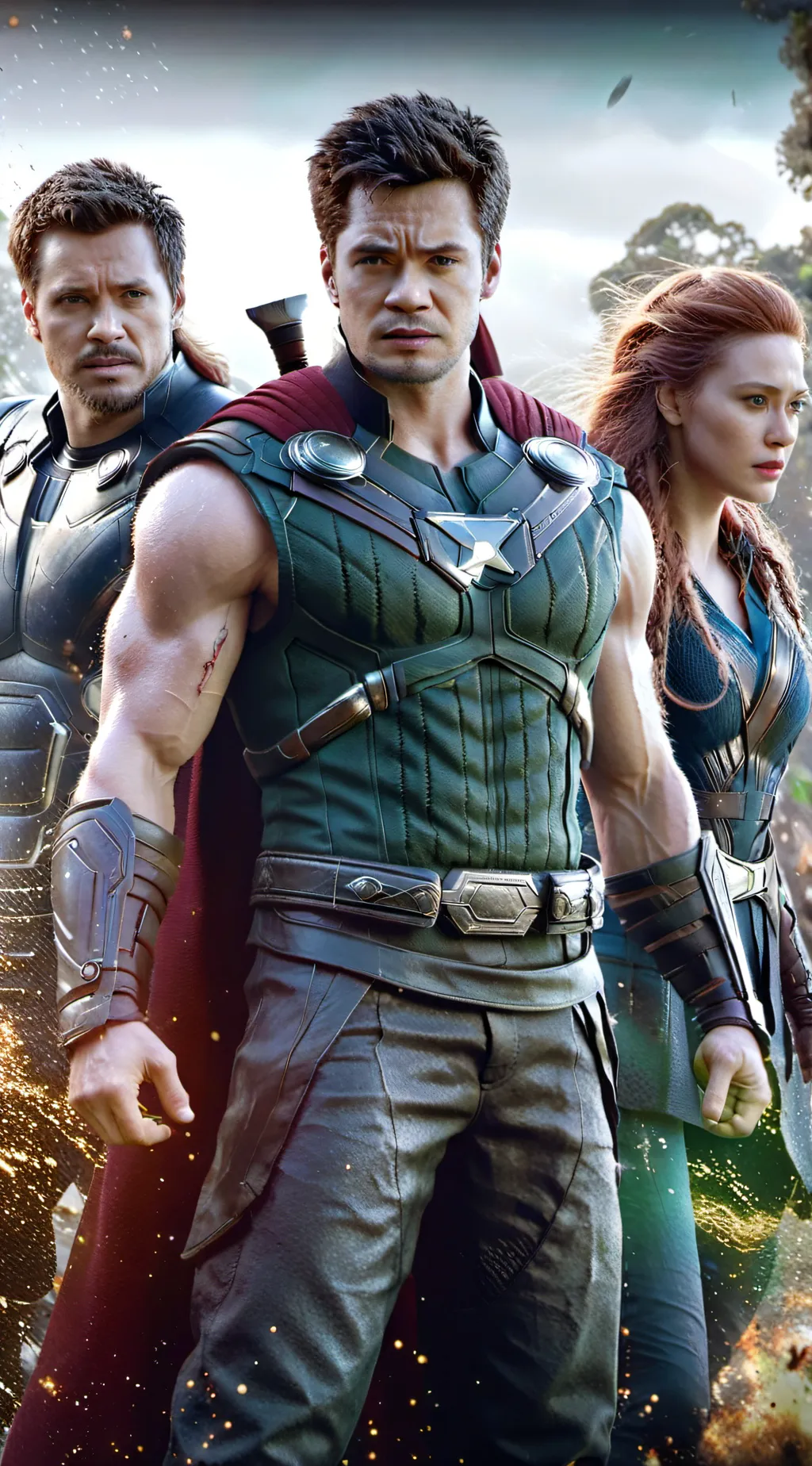 ai character: avengers  background