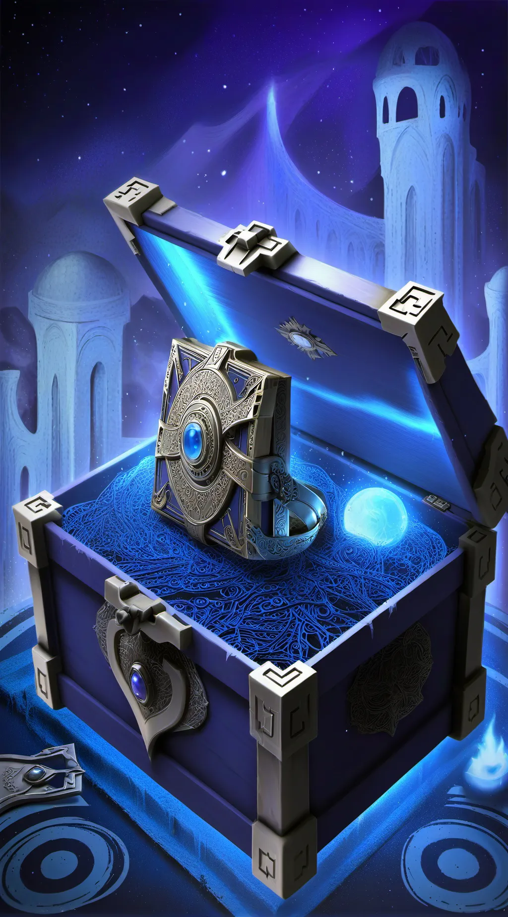 ai character: idea box background