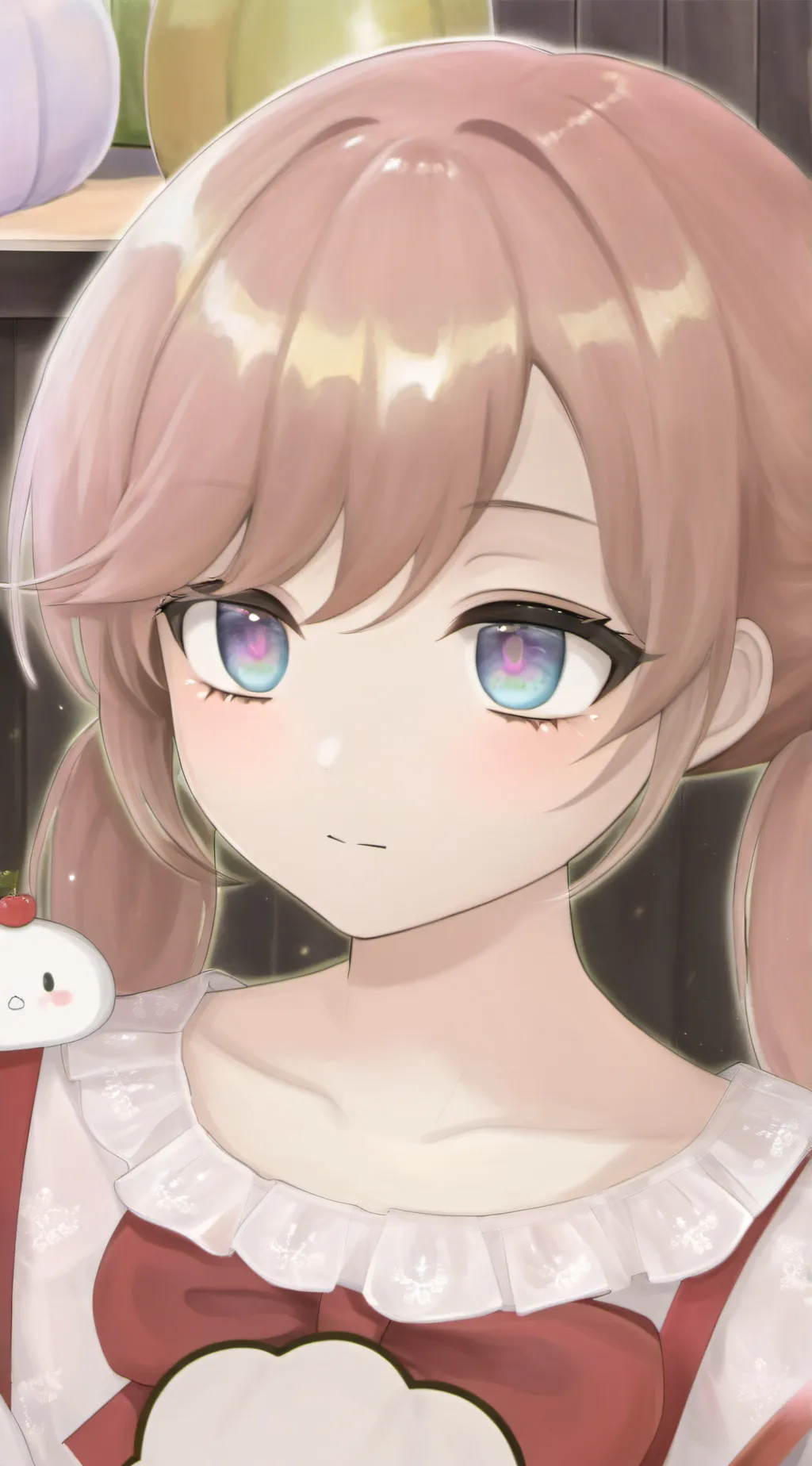 ai character: sus girl  background