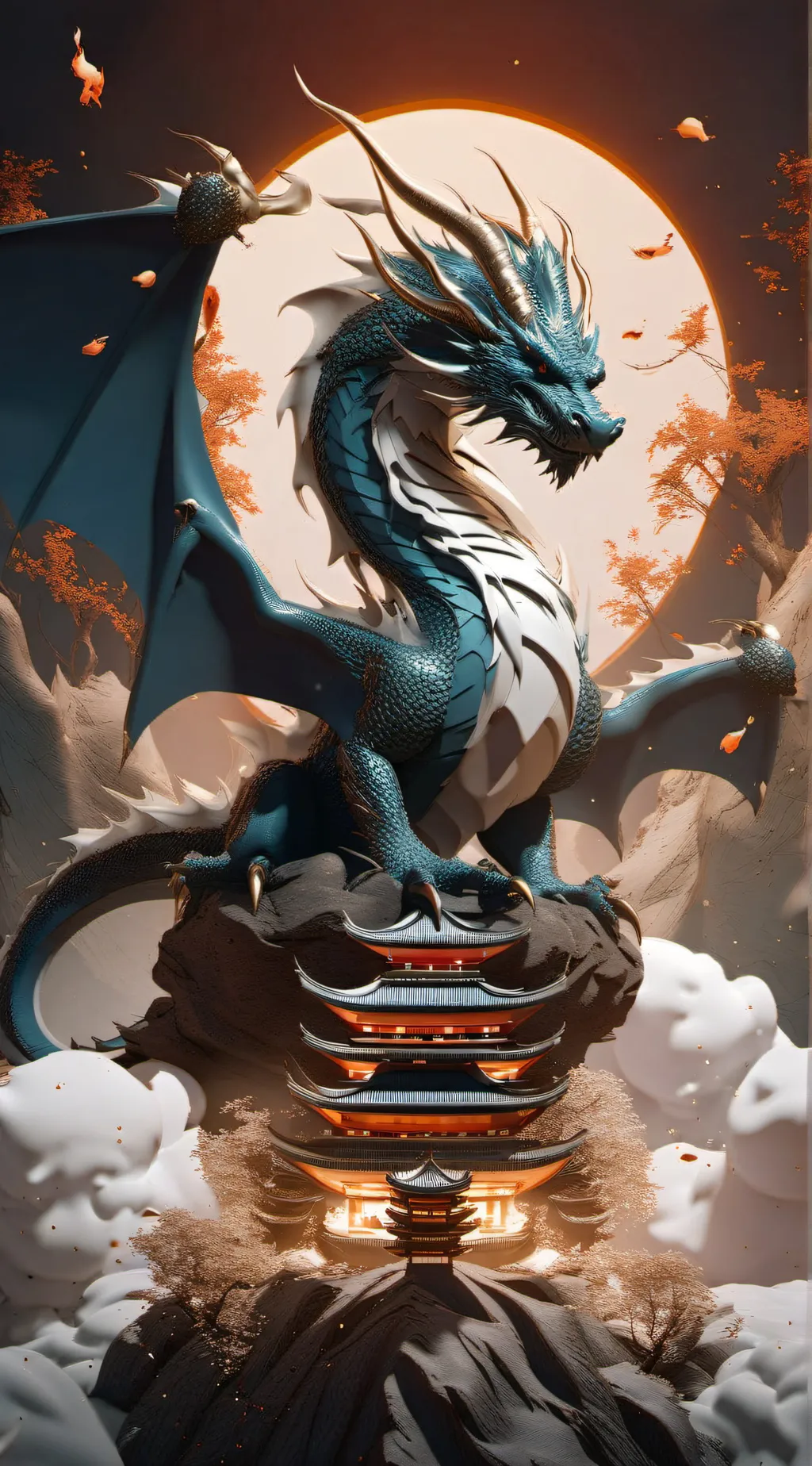 ai character: blue background