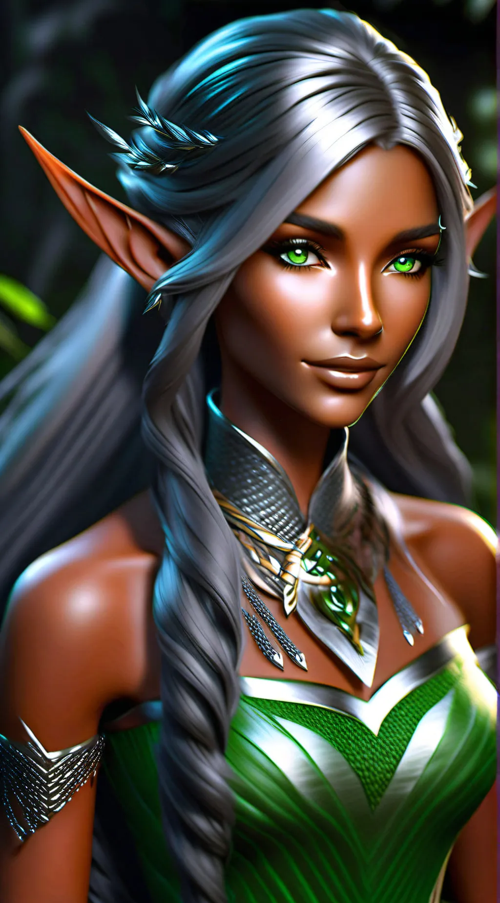 ai character: luna P fox background