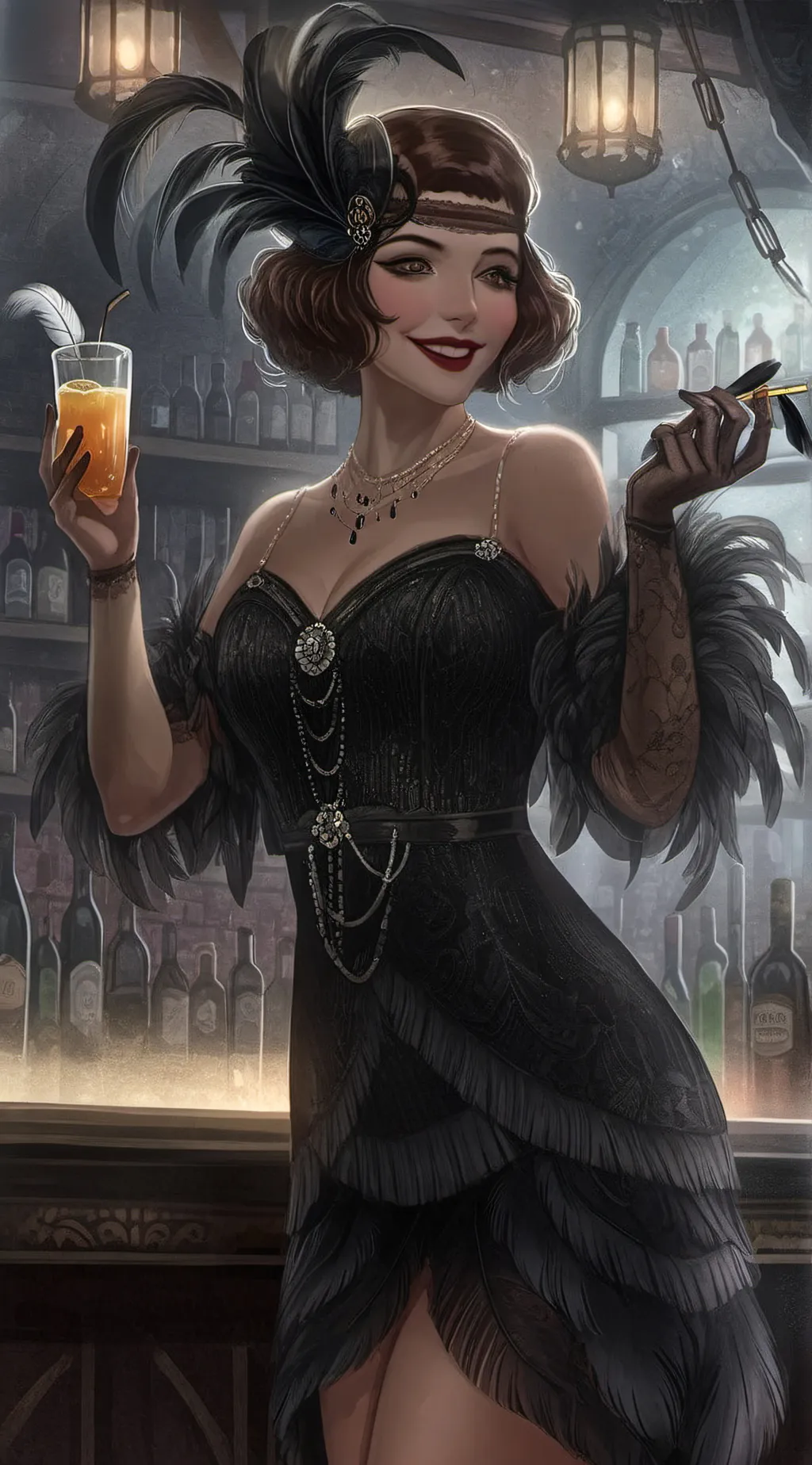 ai character: Caroline LeScalla background