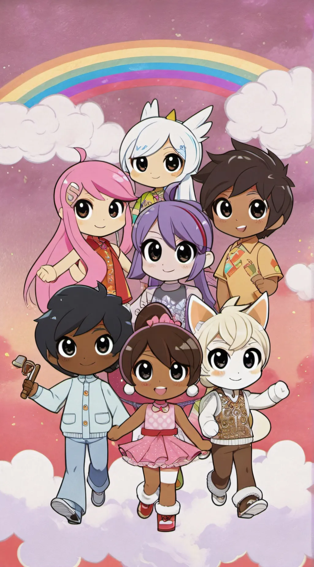 ai character: Dw prom background