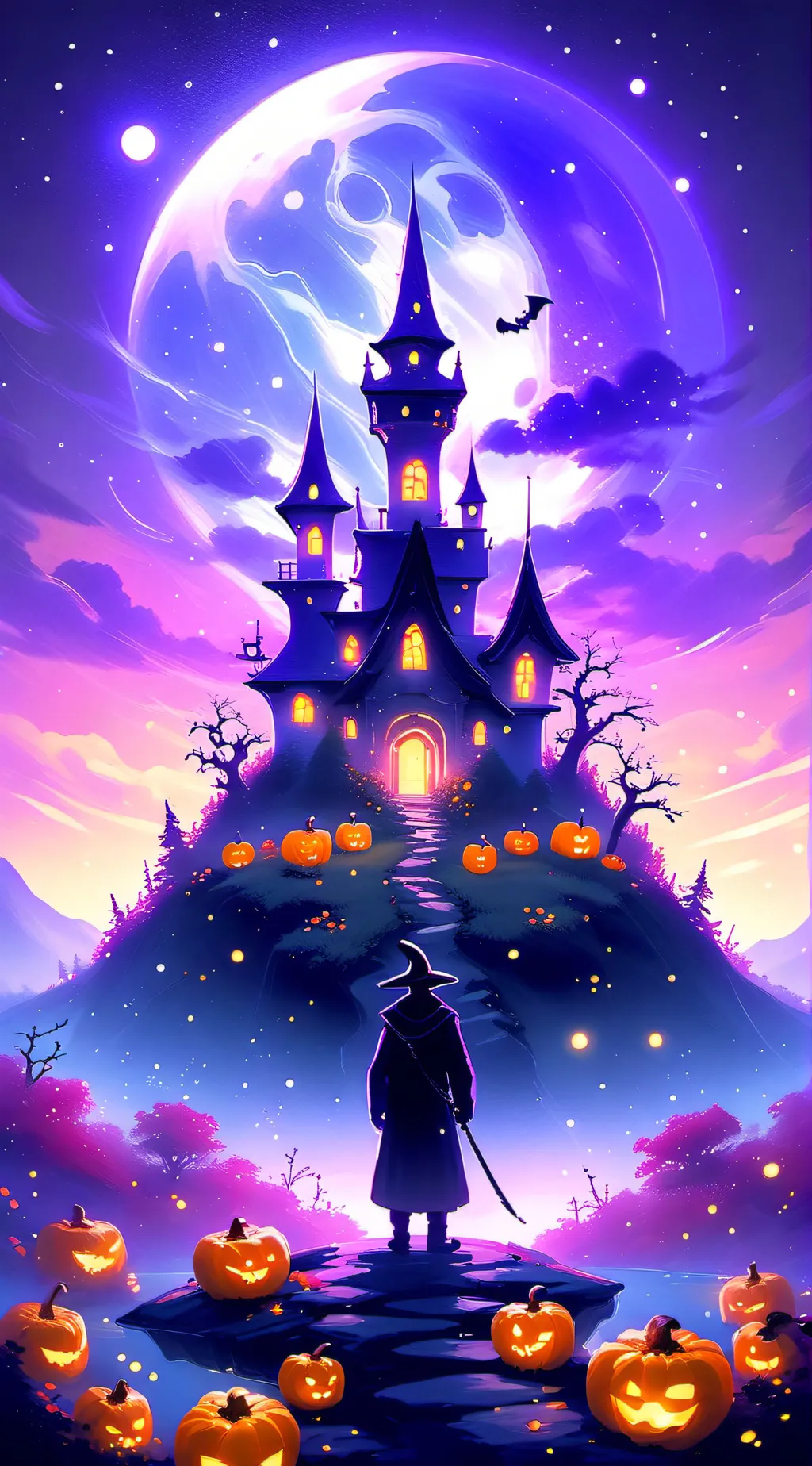 ai character: Halloween  background