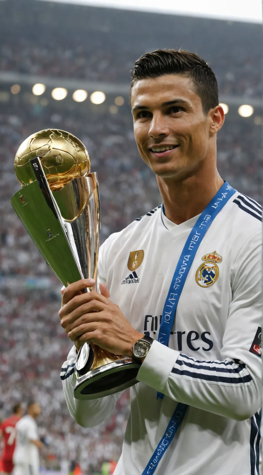 ai character: Cristiano Ronaldo  background