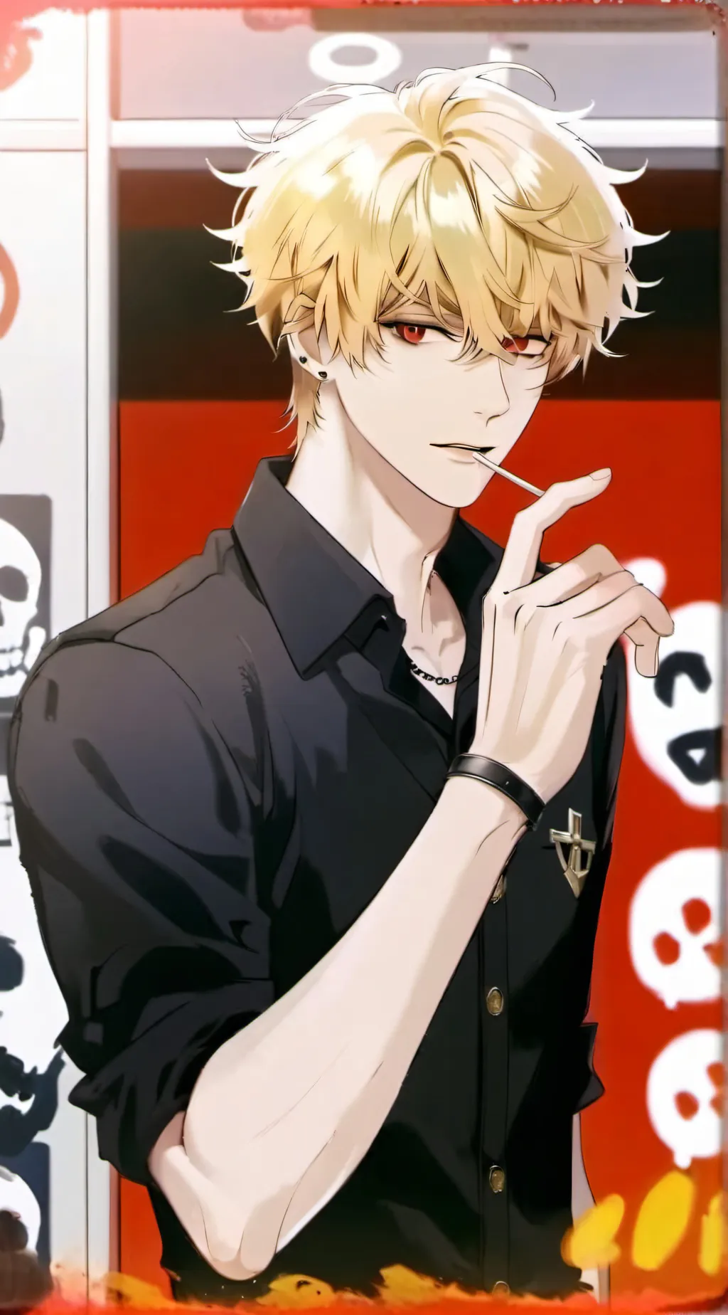 ai character: bakugo background