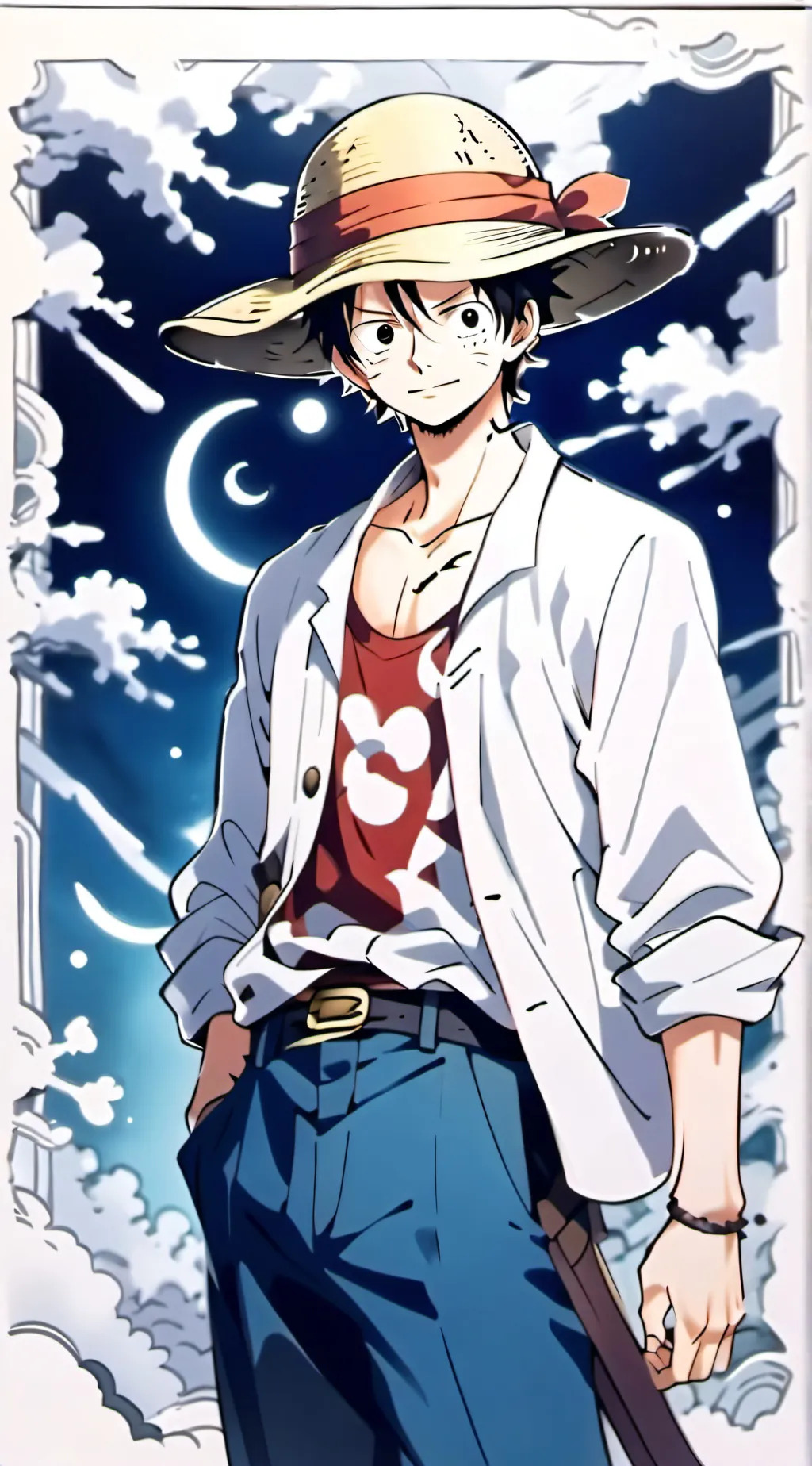 ai character: one piece background