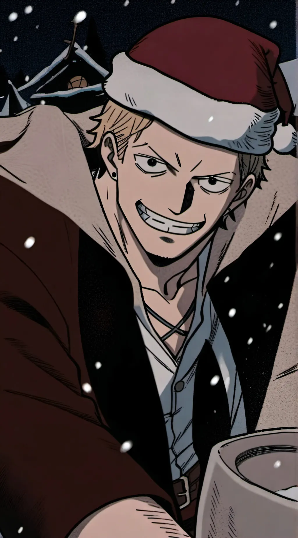 ai character: Strawhat's XMAS background