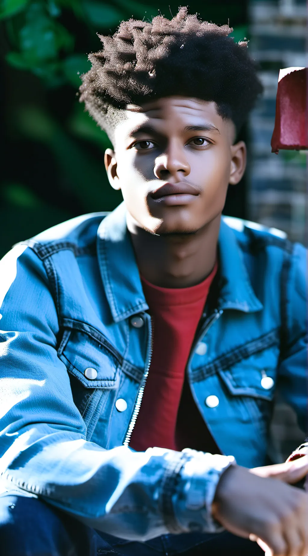 ai character: Younger miles mor background