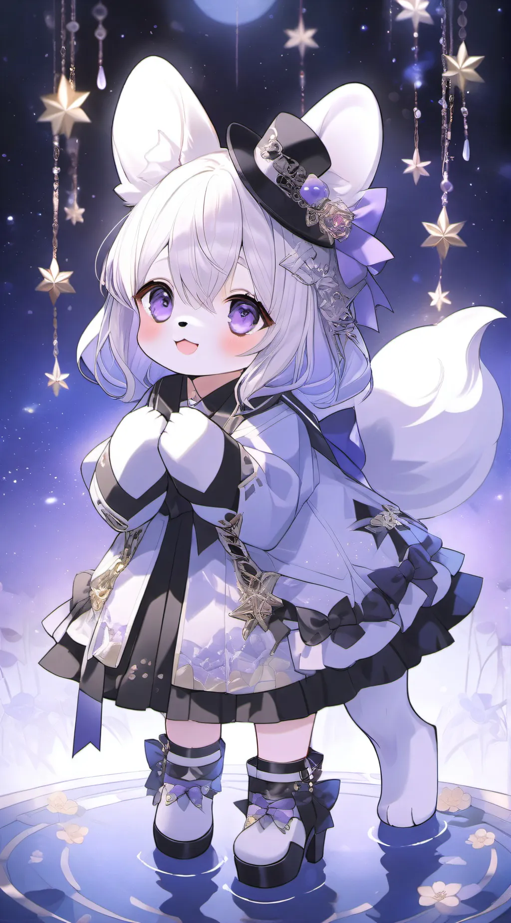 ai character: weird dog background
