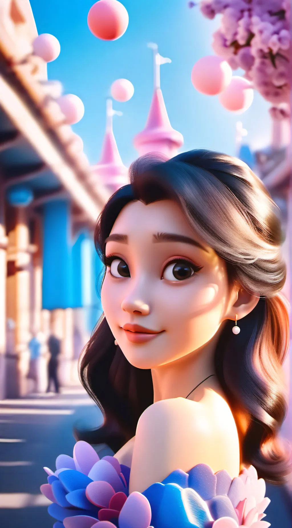 ai character: Lily background