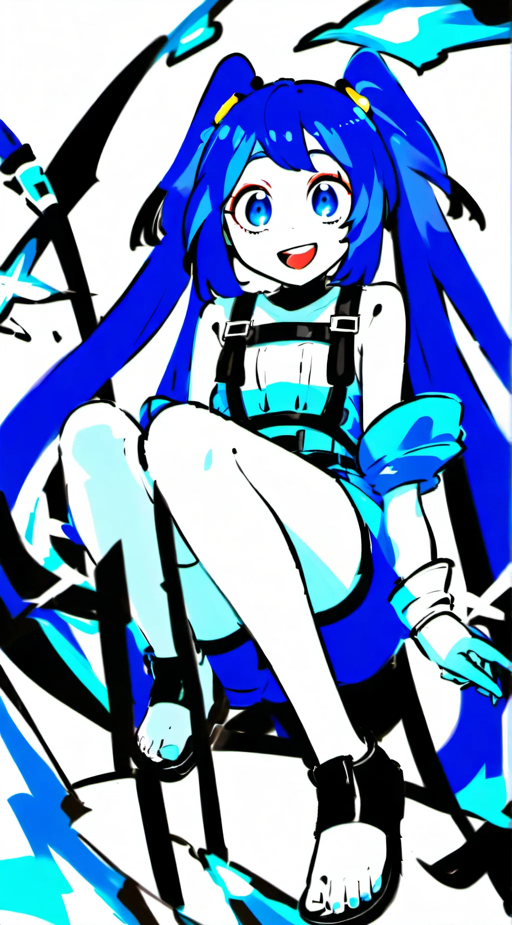 ai character: cloud background